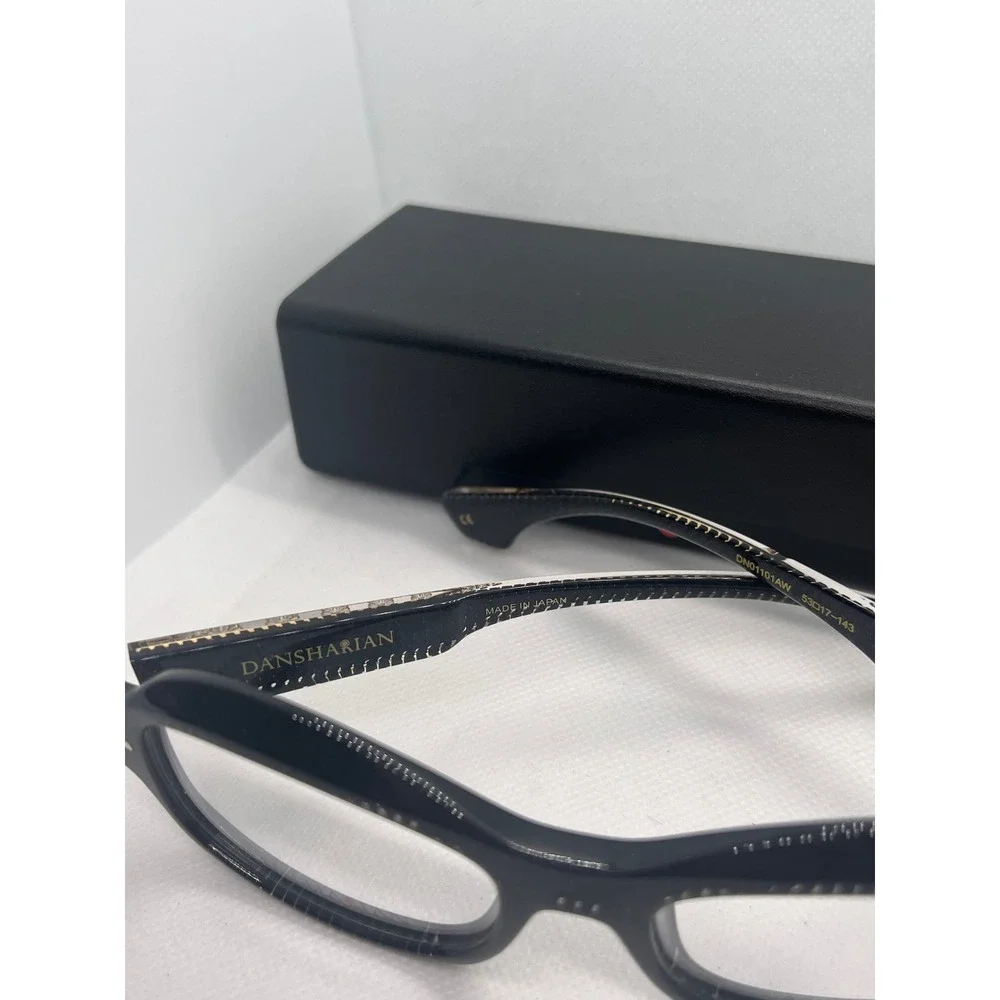 DANSHARI GHERART Black Acetate Titanium Eyeglasses‎ Frames Japan Designer
